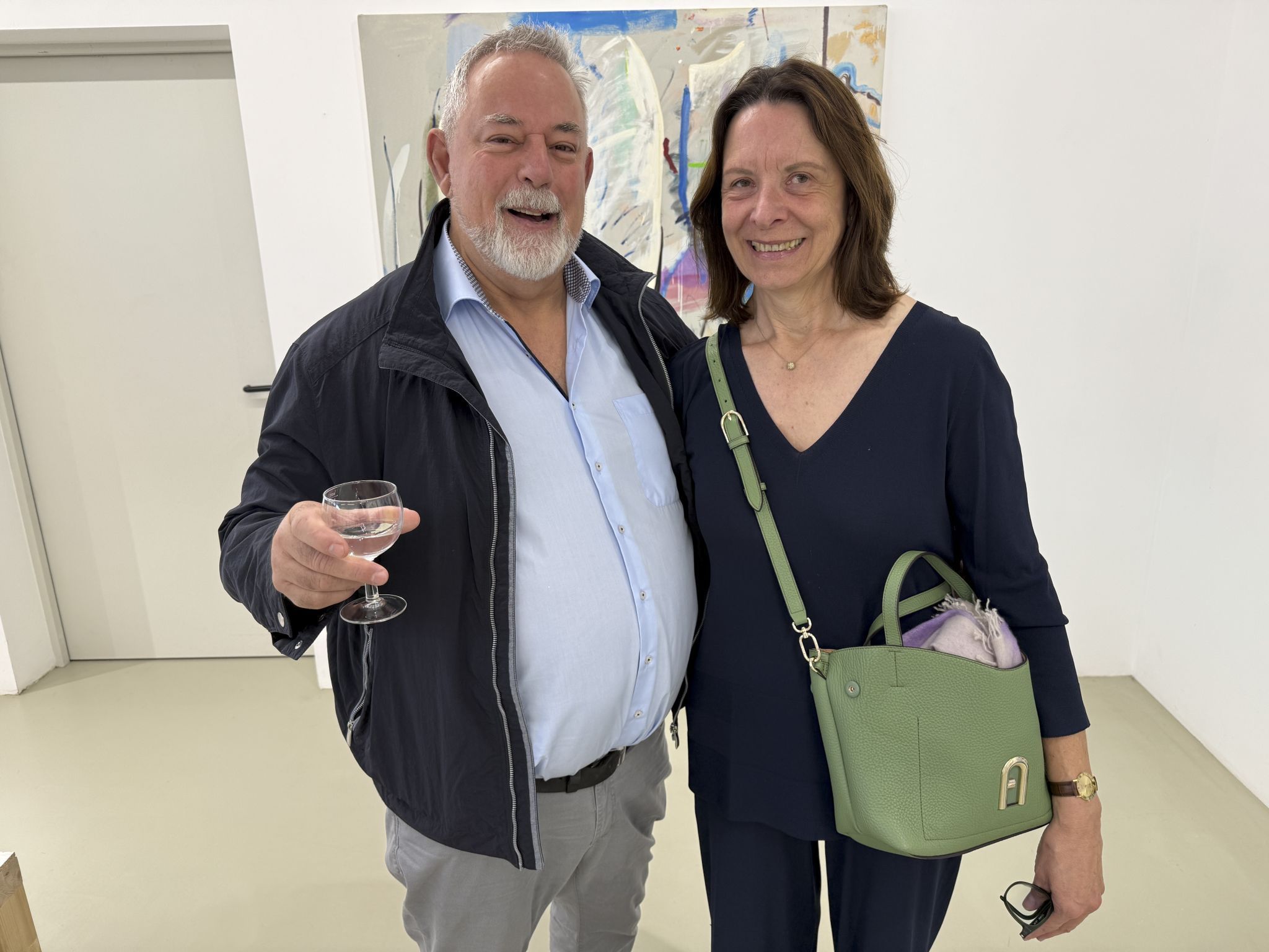 Andrea Natter und Günther Vogel bestens gelaunt