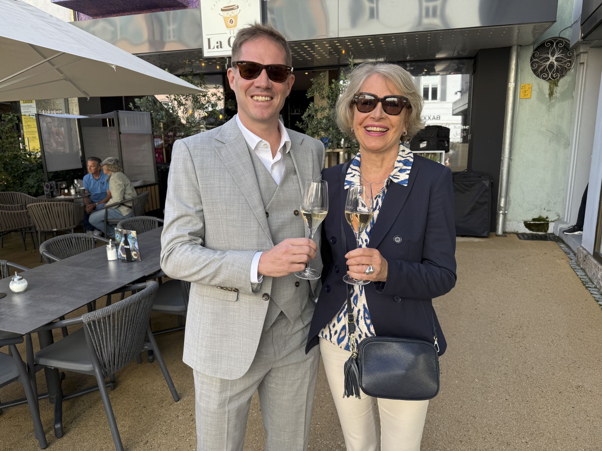 Monika Lenz und Marco Fritsche hatten beste Laune