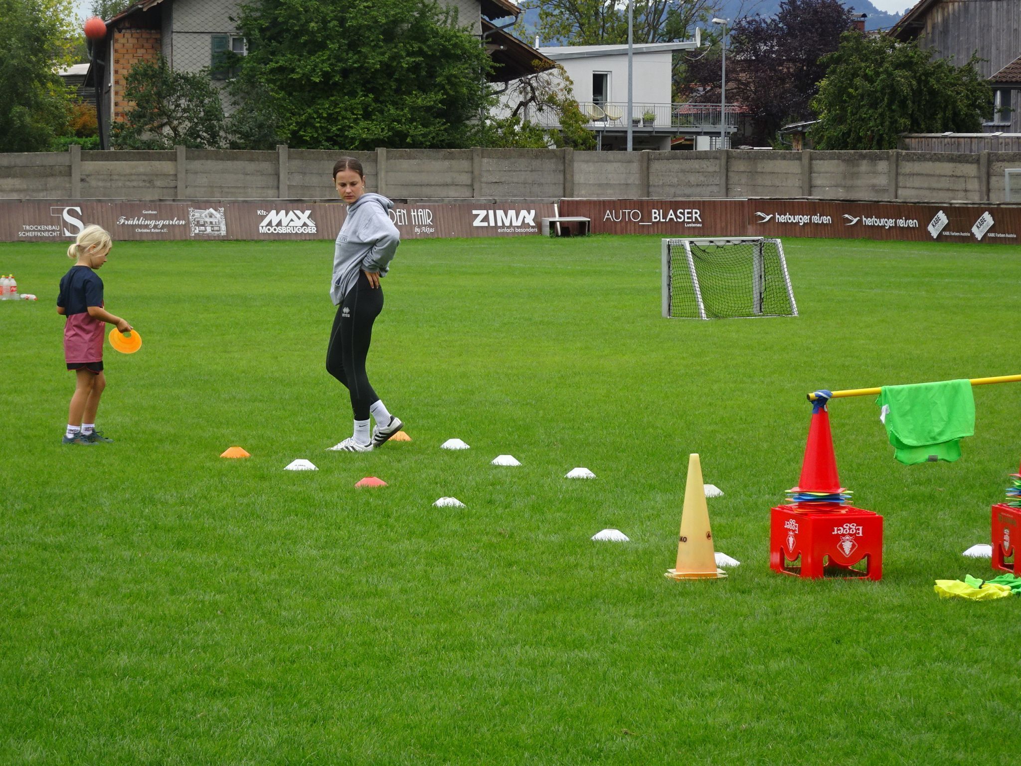Am Nachmittag stand Sport auf dem Programm. 