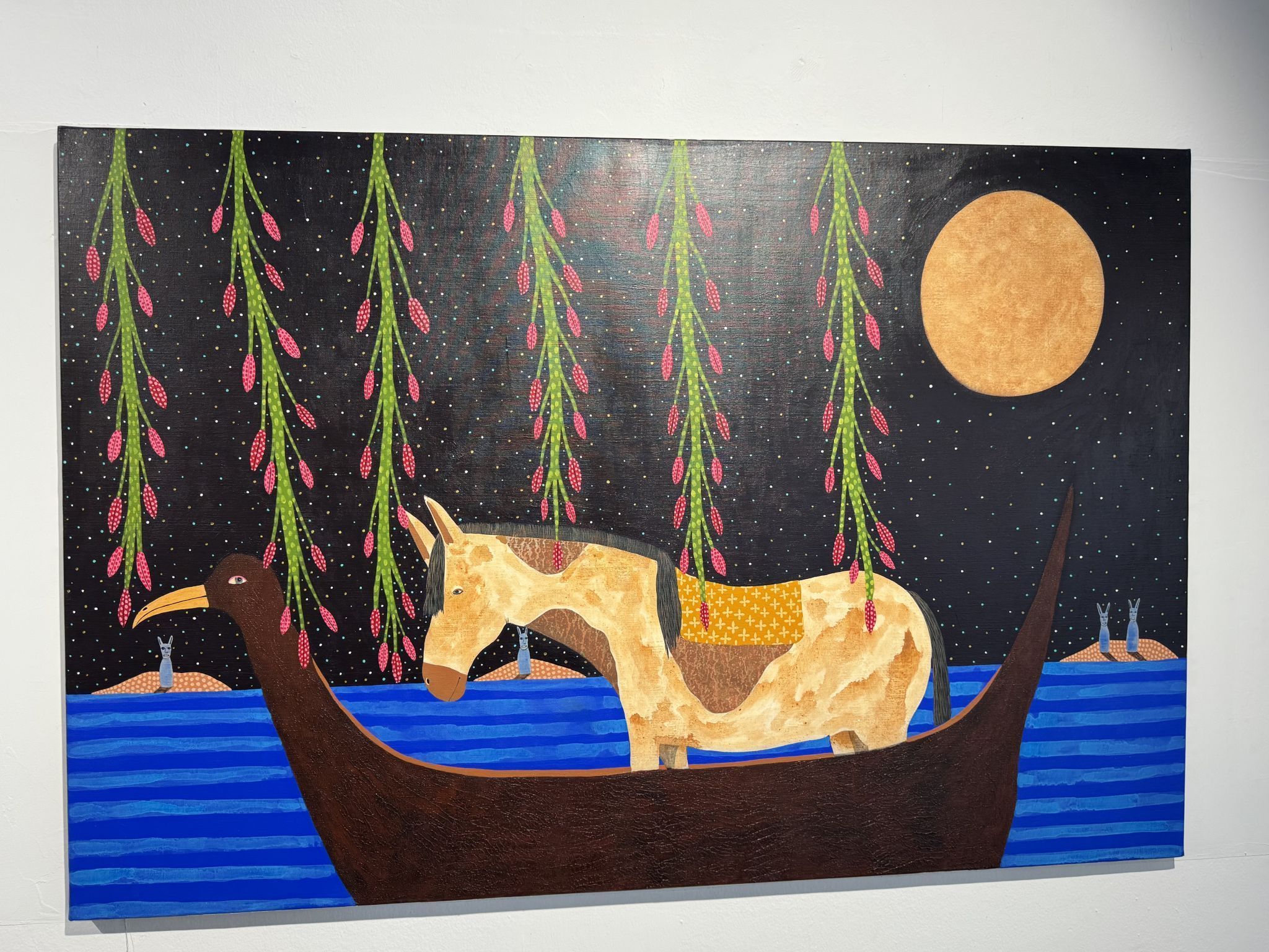 Geheimnisse des Wassers, Acryl auf Leinen
