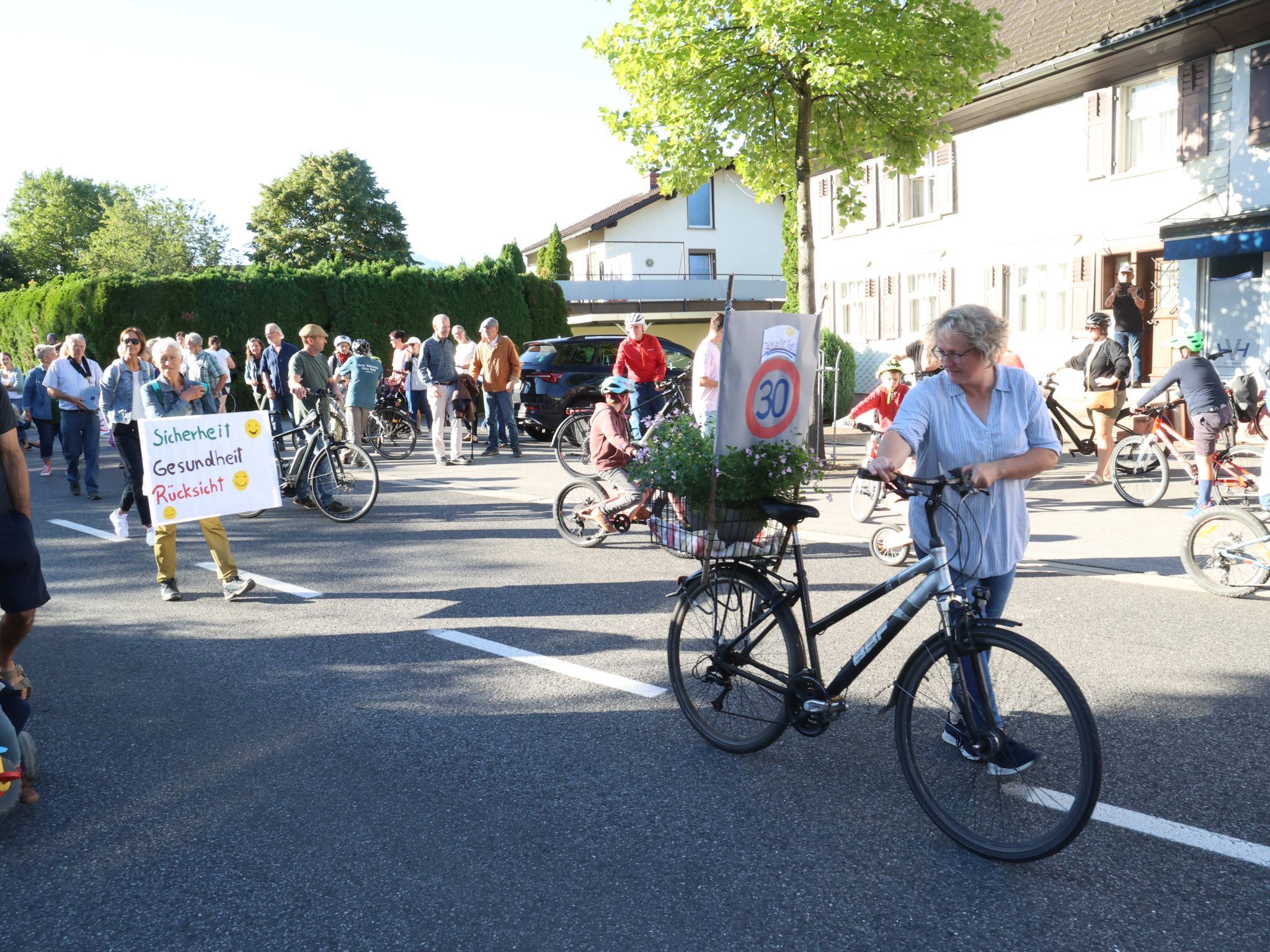 Die Forderung nach Tempo 30 wurde ansprechend präsentiert.