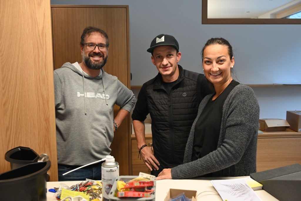 Moderne Bankstelle im Klostertal