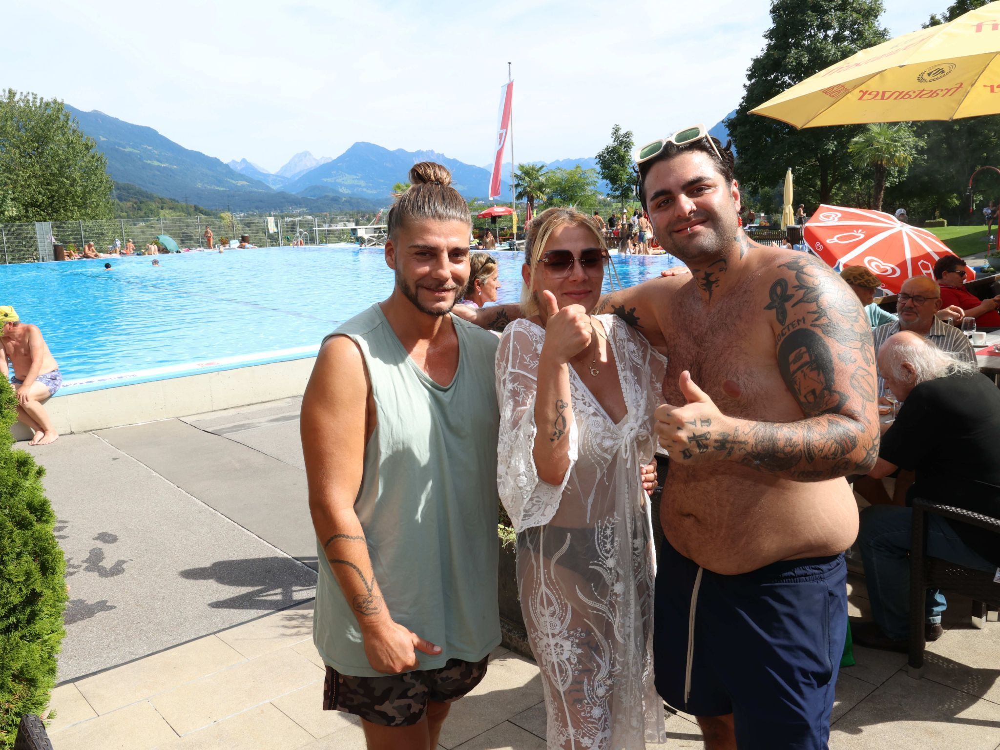 Ömer Kcabay, Ceylan Ynasskilic und Daniel Esfrajani.