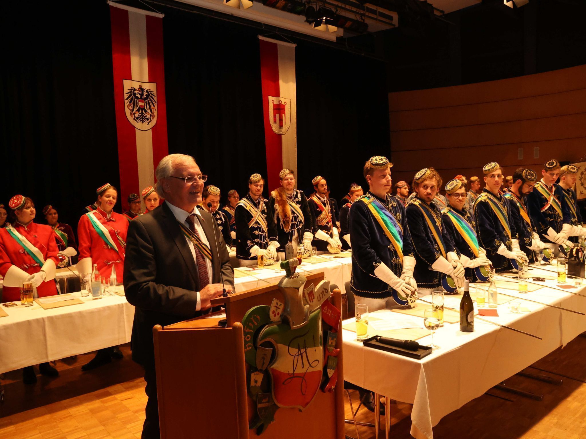 LT-Präsident Harald Sonderegger bei seinen Grußworten.
