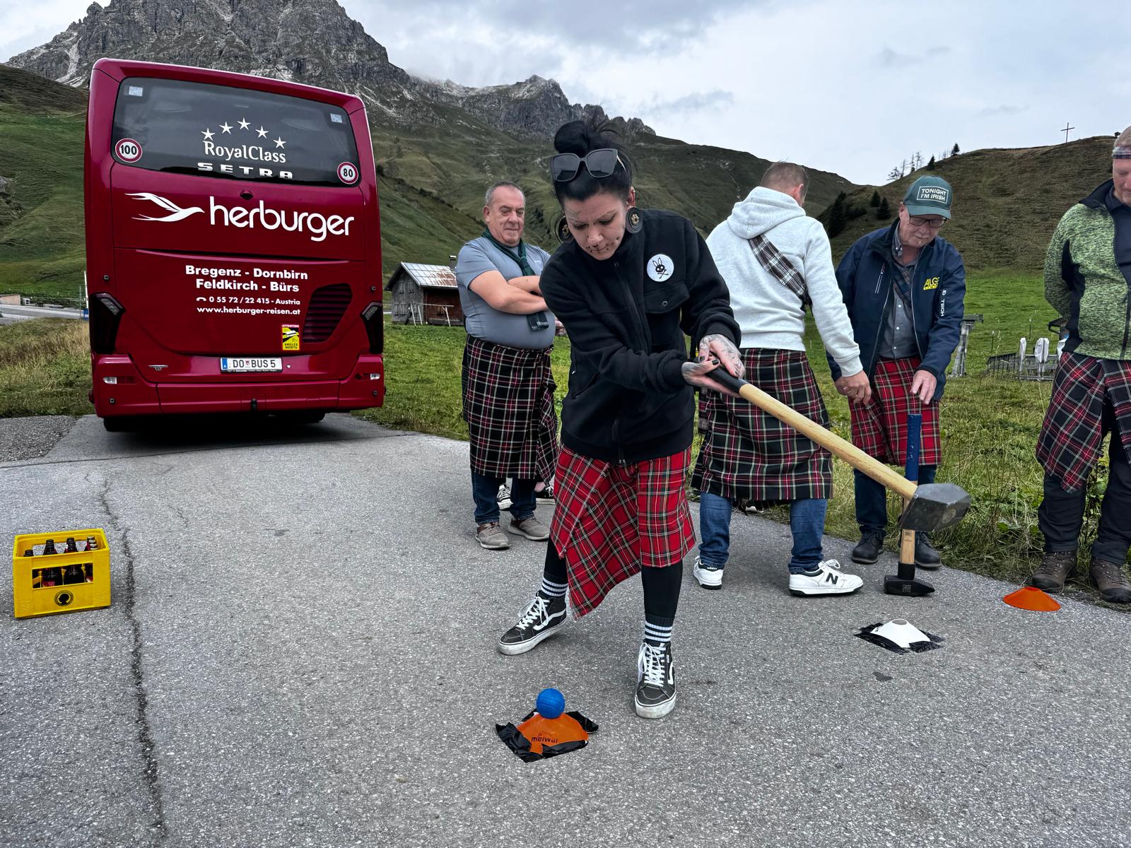 Auch beim Golfen zeigten die Narren ihr Talent. 