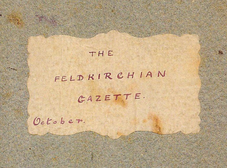 Feldkircher Gazette des Schriftstellers Sir Arthur Conan Doyle.