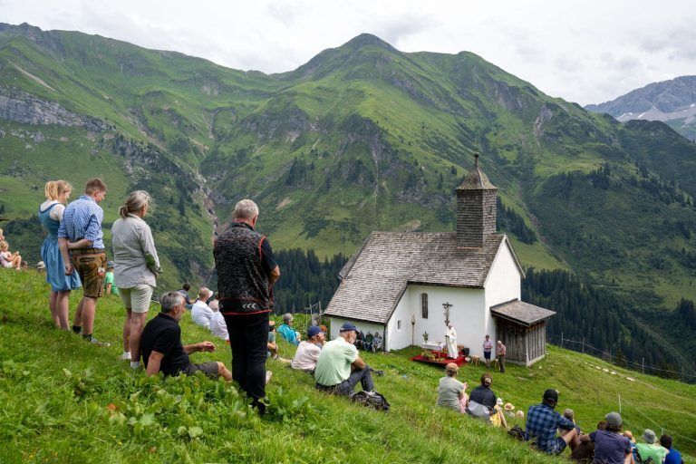 Bergmesse in Bürstegg in Lech