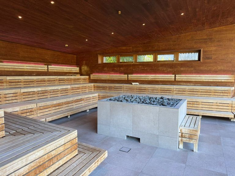Saunameister Michael Bacchi, Val Blu, Sauna