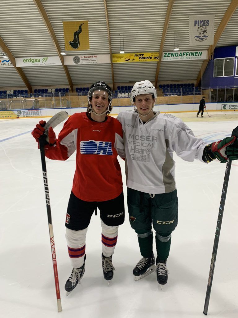 Eishockey Vinzenz Rohrer, Marco Rossi Camp Romanshorn