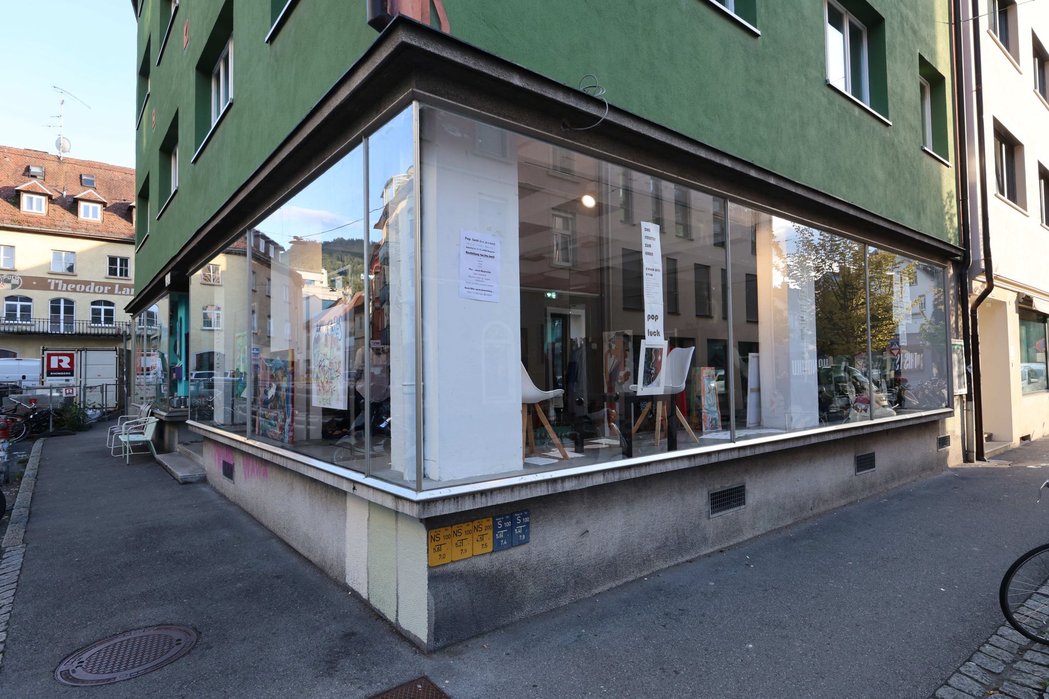 Der Pop up-Raum von außen.