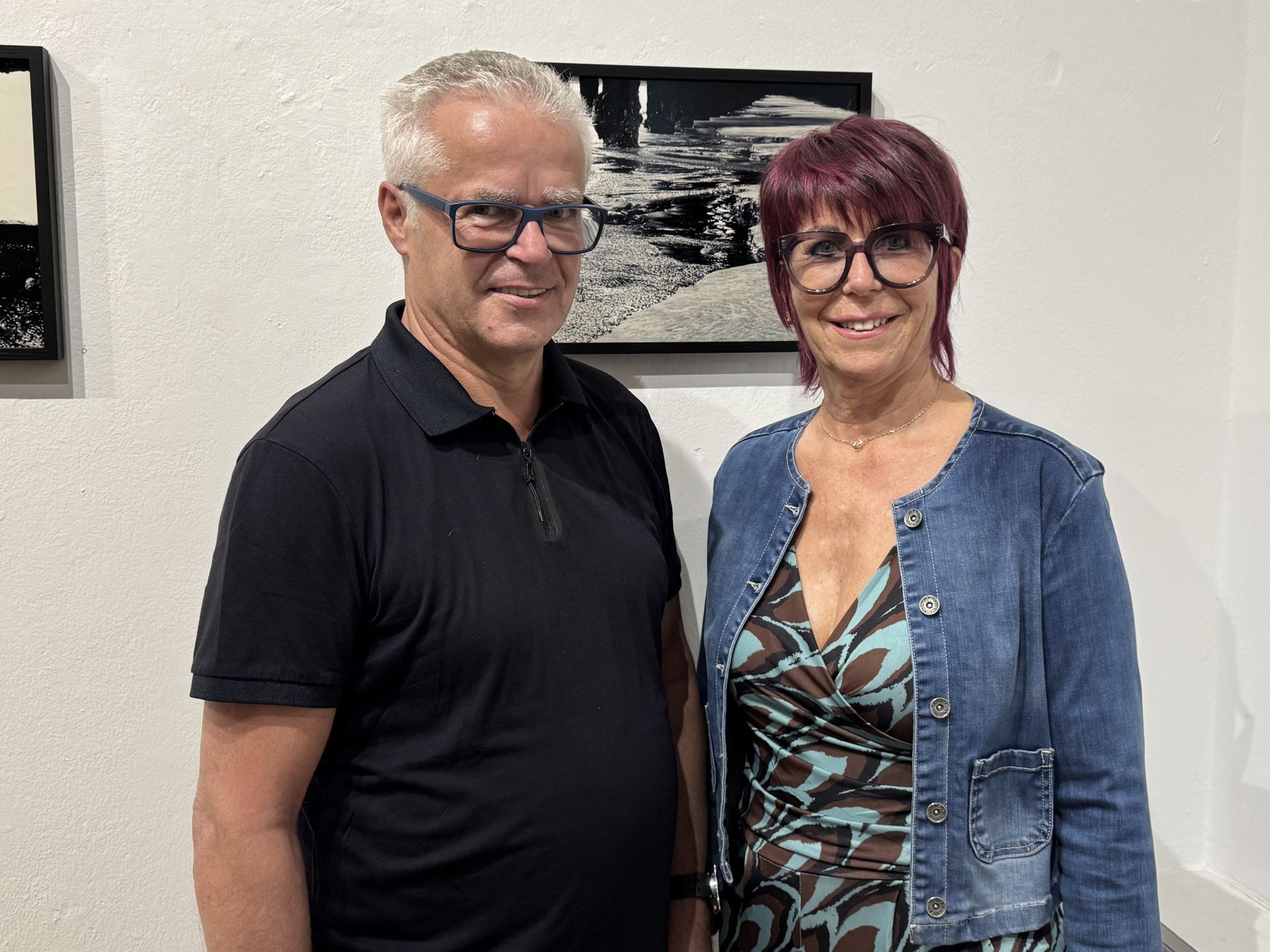 Wolfgang und Monika Urban kamen zur Ausstellung.