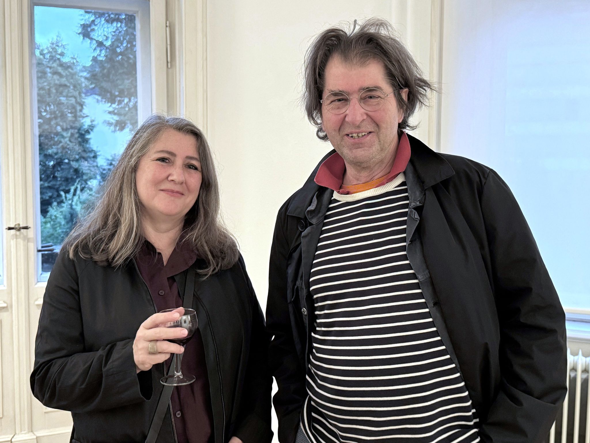 Kunstbegeistert: Sylvia Winkler und Harald Gfader.