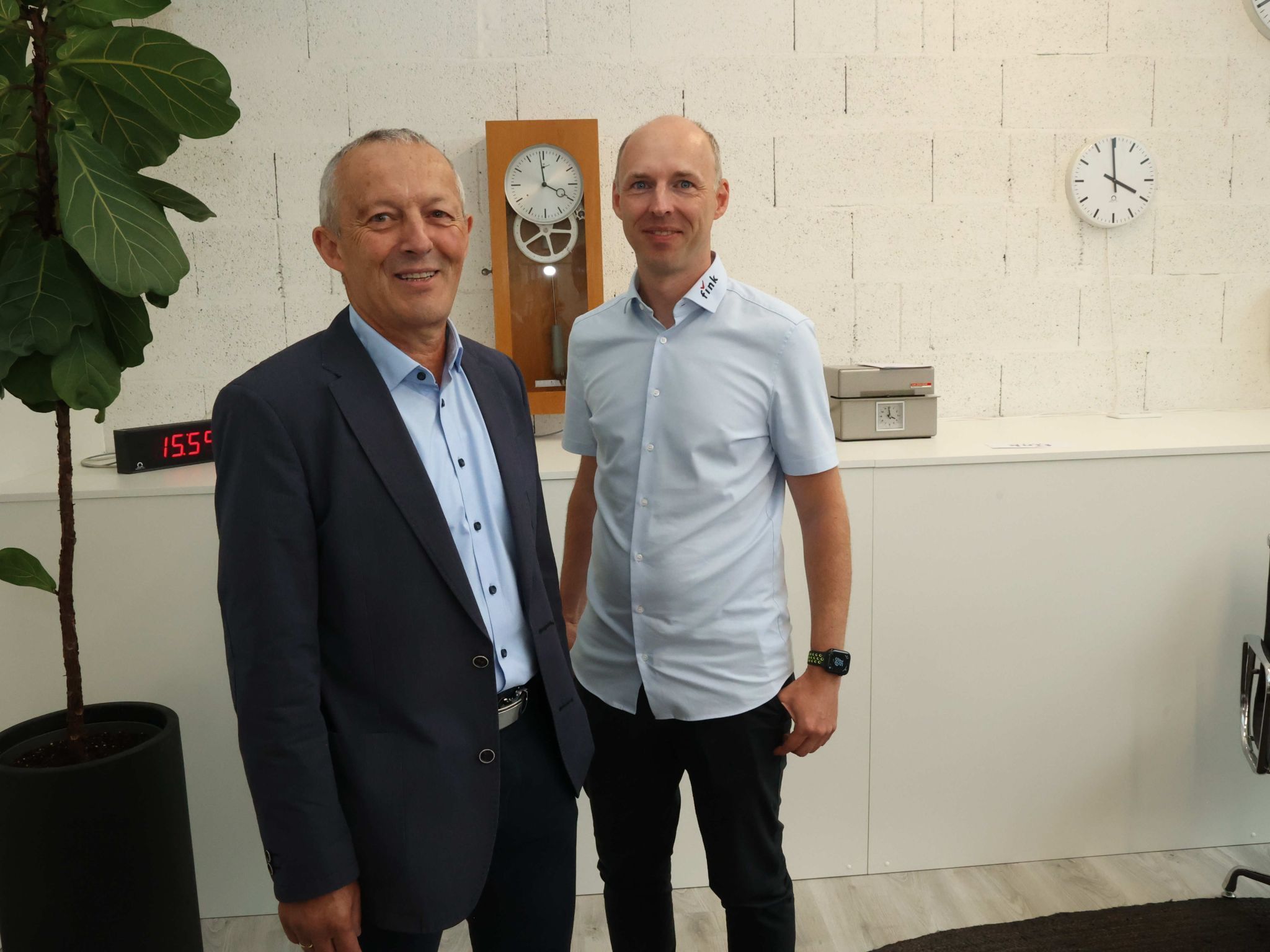 Technikchefs Rainer Martin und Patrick Kaiser.