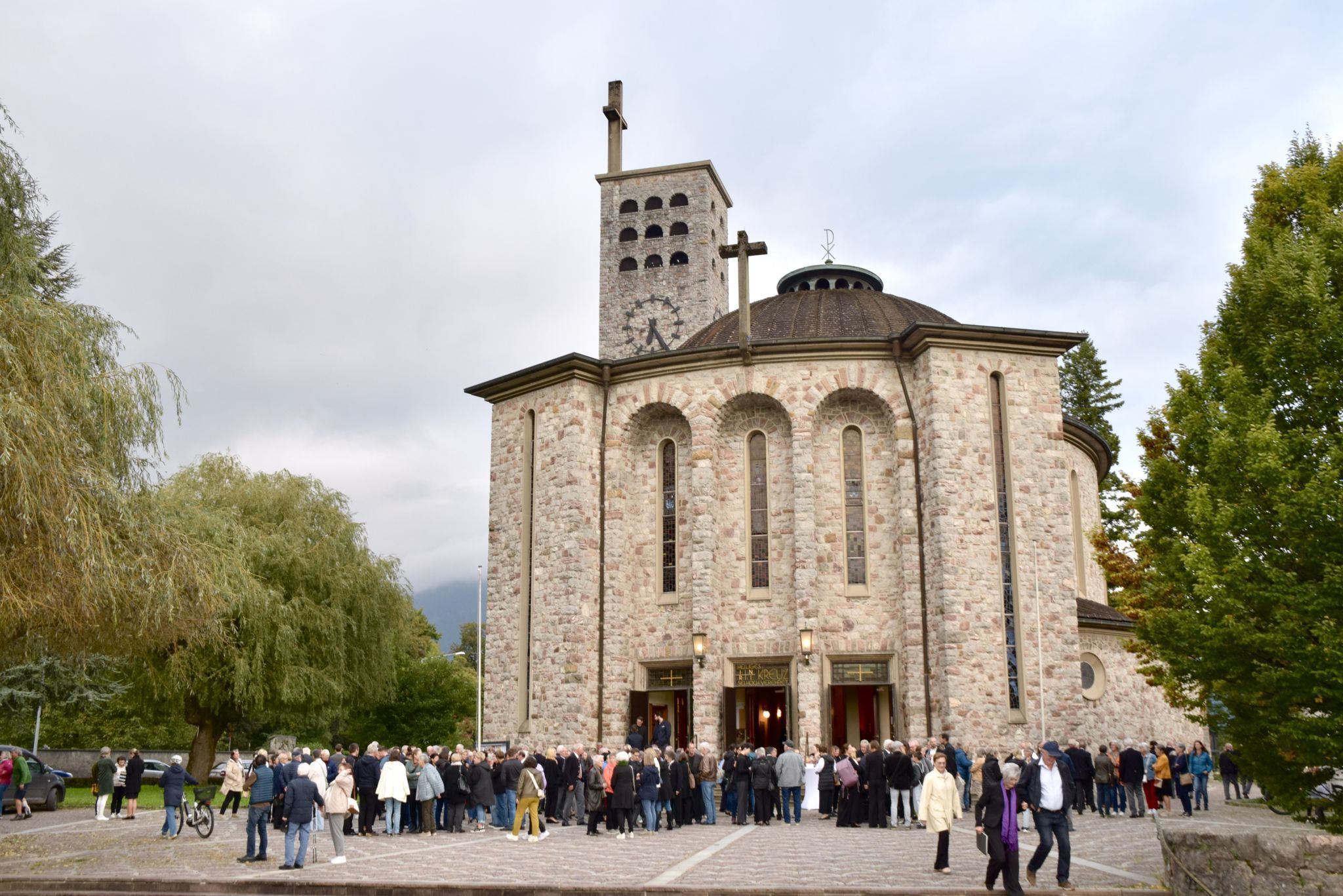 Die Heilig-Kreuzkirche Bludenz nach dem „Chörig“-Konzert.