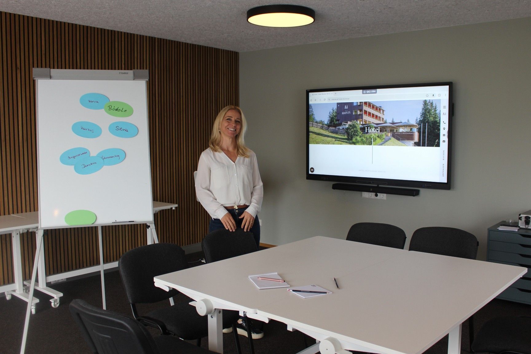 Neu im Marvia ist der Seminarraum, der anstelle des früheren Skiverleihs eingerichtet wurde.