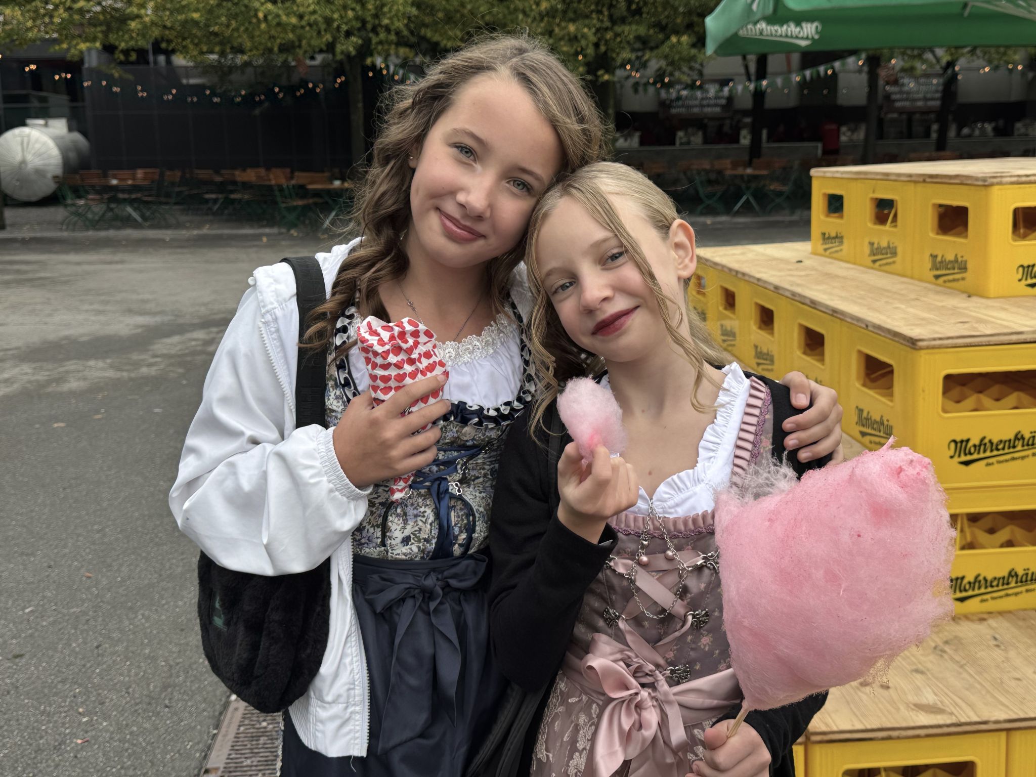 Sophia und Lilly hatten viel Spaß.