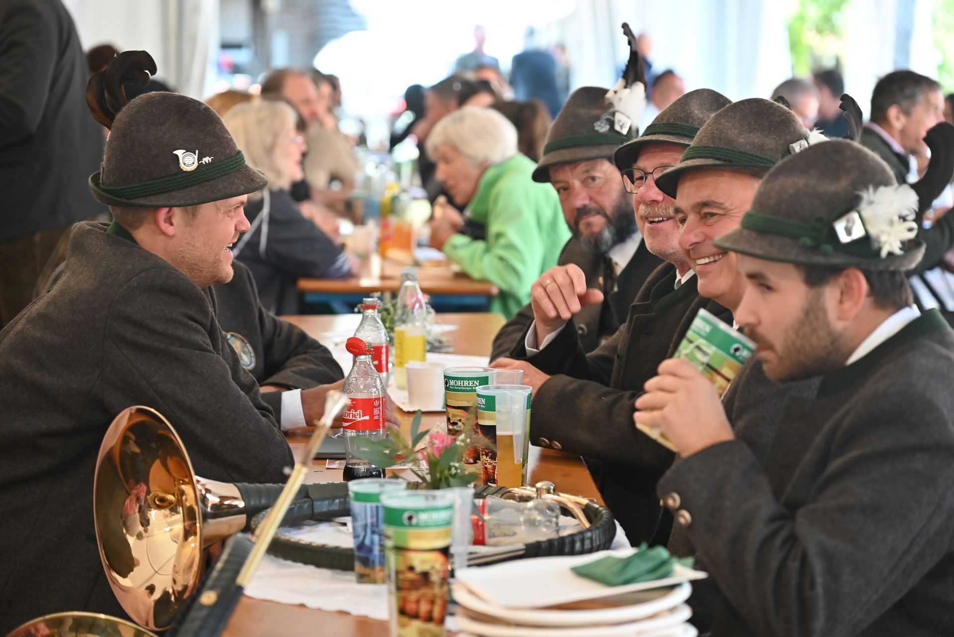 Im Festzelt herrschte ausgelassene Stimmung.