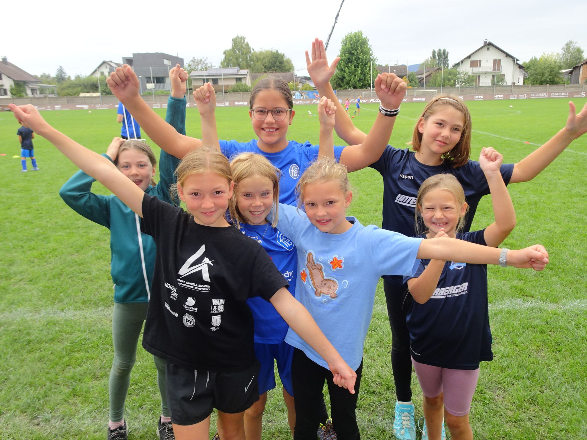 Heuer gab es erstmals eine reine Mädchengruppe, die viel Spaß im Fit for school Camp hatte. 