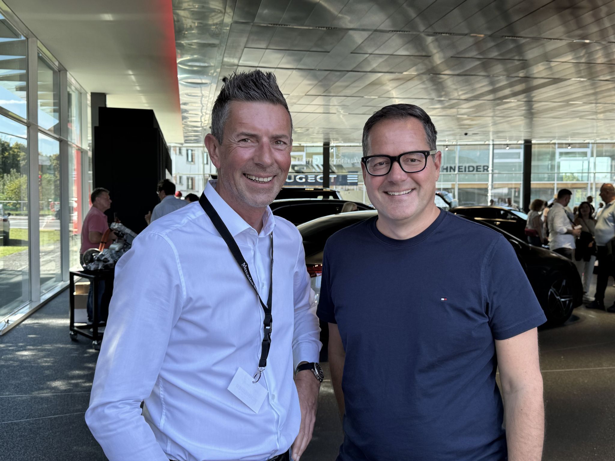Alexander Lau (Schneider Automobil) und Harald Giesinger (Dornbirner Sparkasse).