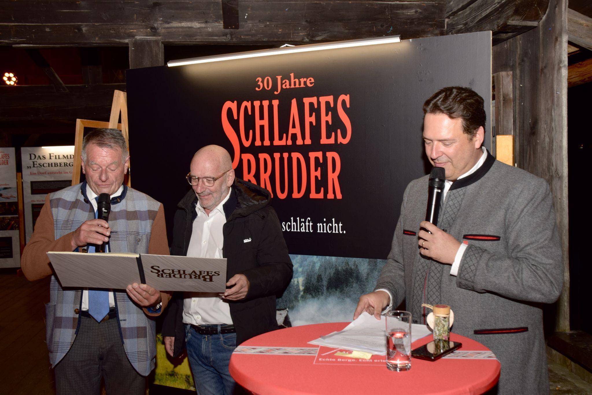 Heinrich Sandrell, Robert Schneider, Manuel Bitschnau v. l.