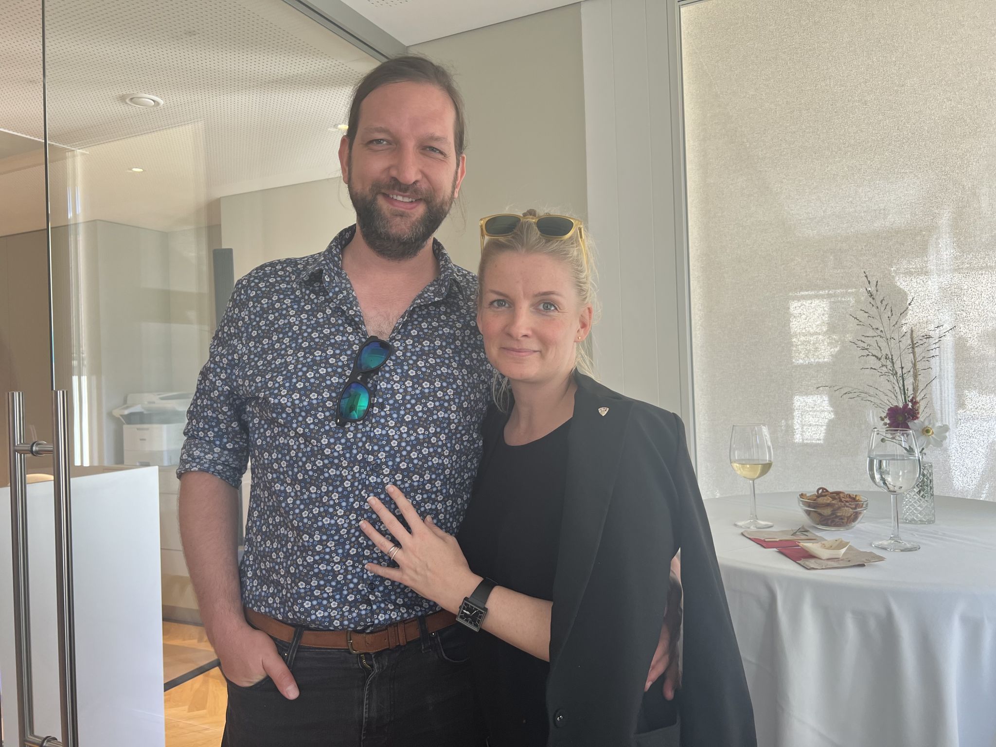  Johannes Klimmek und Nicole Scheffknecht gefielen die neuen Räumlichkeiten.
