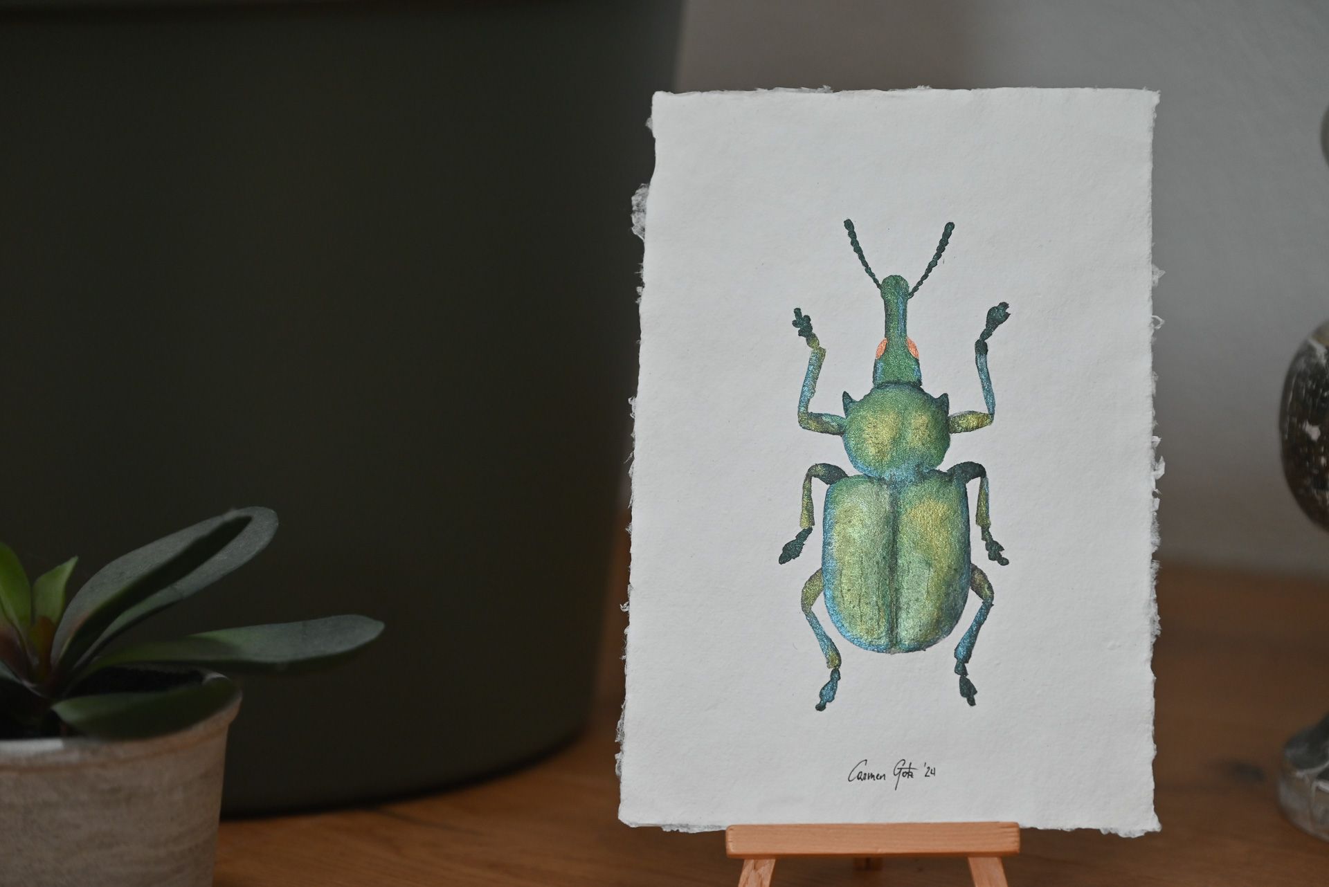 Neben schönen Schriftstücken widmet sich Carmen Götz auch der Aquarell-Malerei.