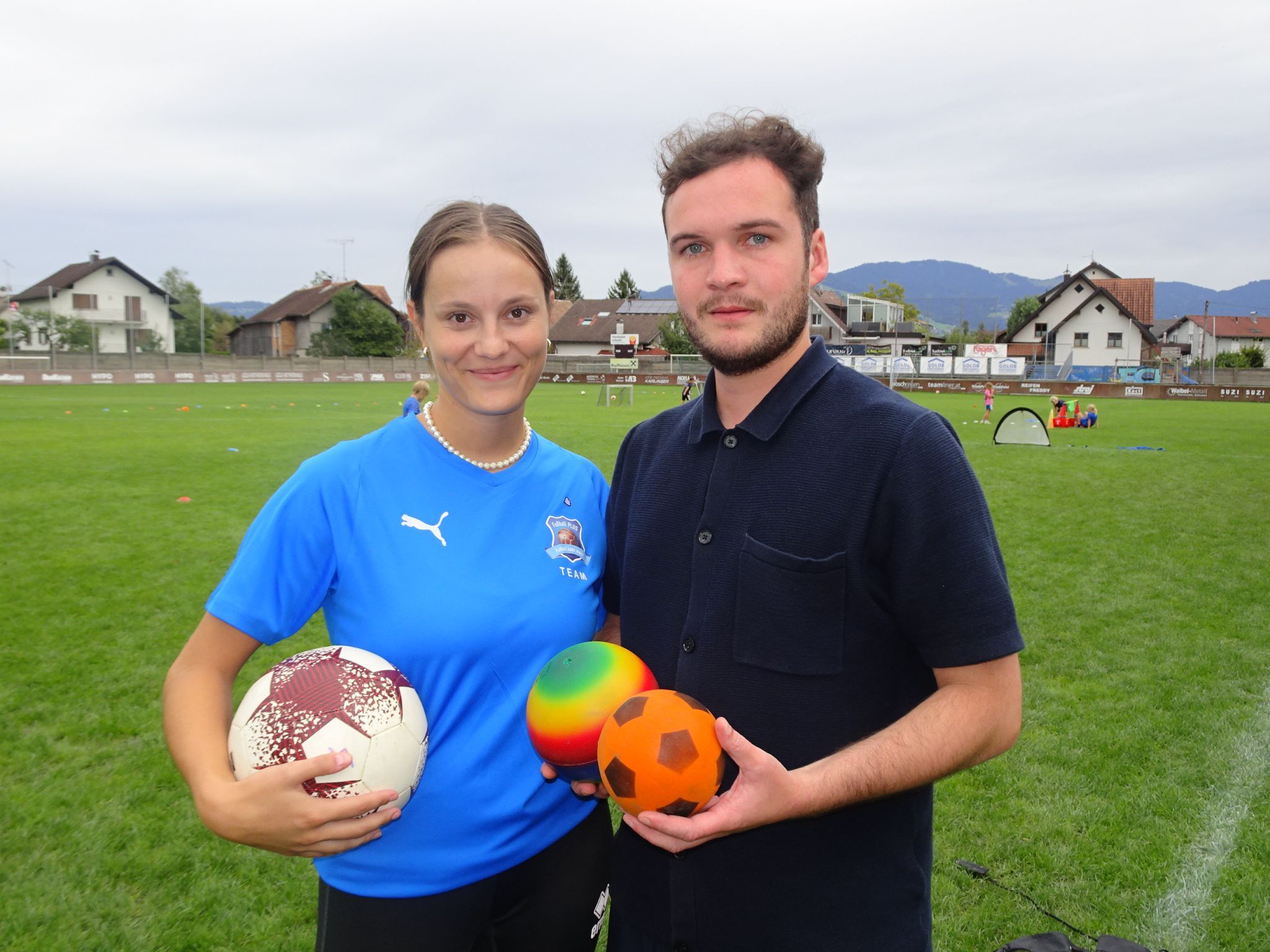 Die diesjährigen Organisatoren des Camps - Anna Grabherr und David Grabher. 