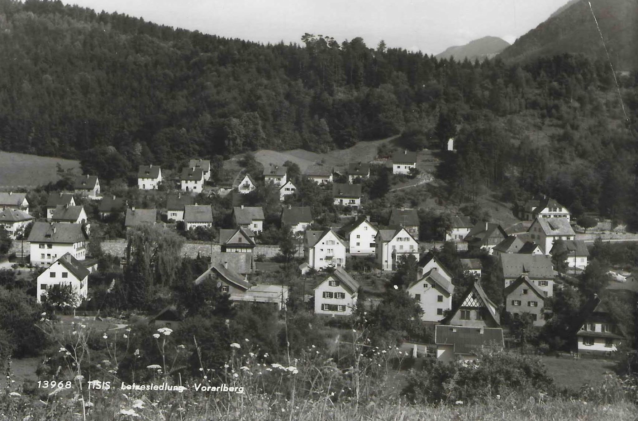 Blick auf die einst Letzesiedlung genannte Tschavoll-Siedlung.