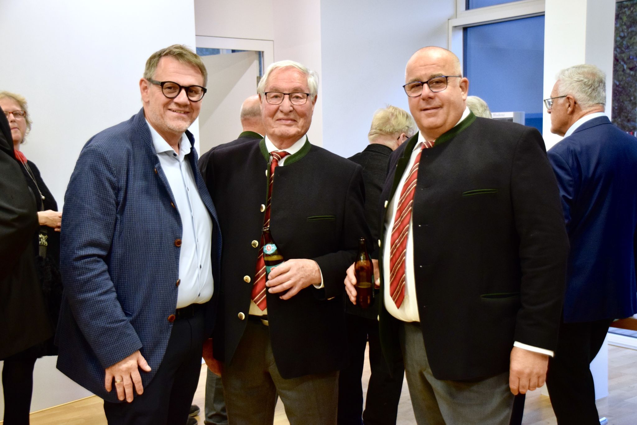 Christoph Thoma, Gisbert Poiger und Franz Enderle nach dem Konzert.