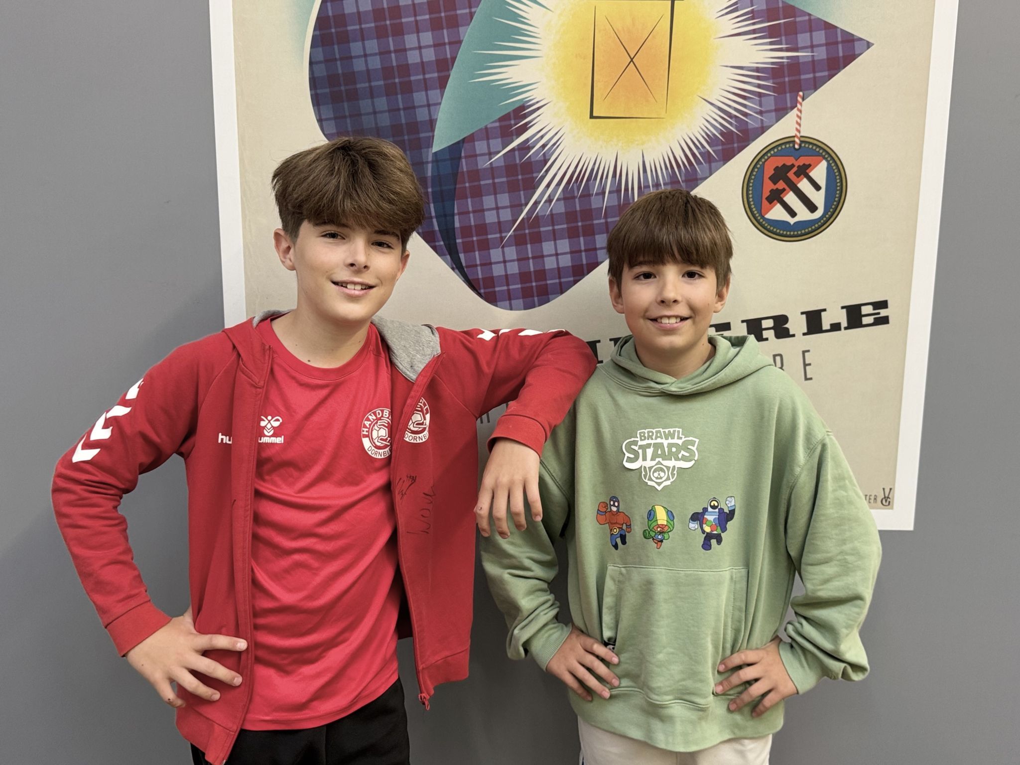 Leandro und Nevio feierten mit.