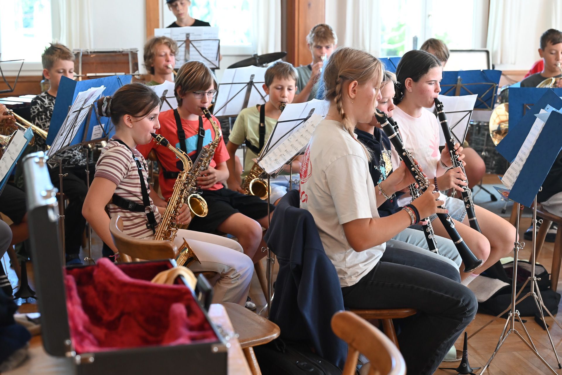 In der letzten Ferienwoche findet traditionell das Musiklager des Musikverein Lustenau statt. Fünf Tage lang musizieren sie gemeinsam im Ferienheim Oberbildstein.