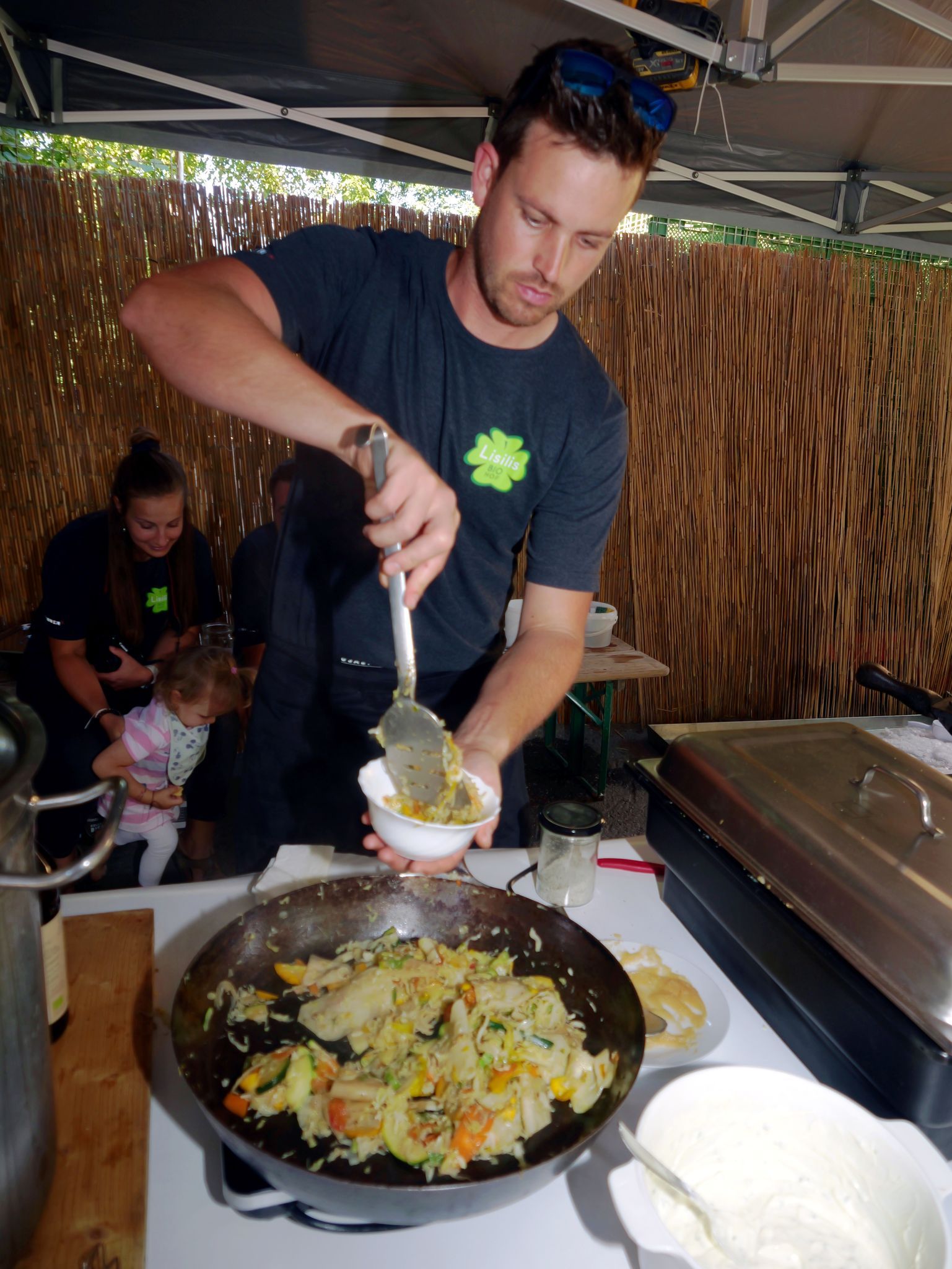Das Highlight beim gesunden Bio-Brunch war die köstliche Gemüsepfanne.