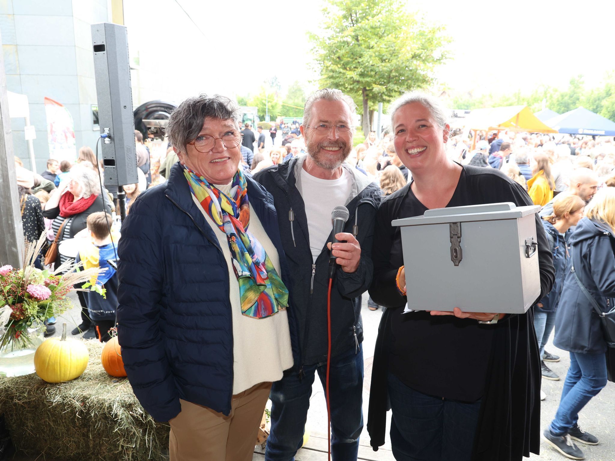 Helga Stadelmann, Wolfgang Schwarzmann und Verena Thurnher.
