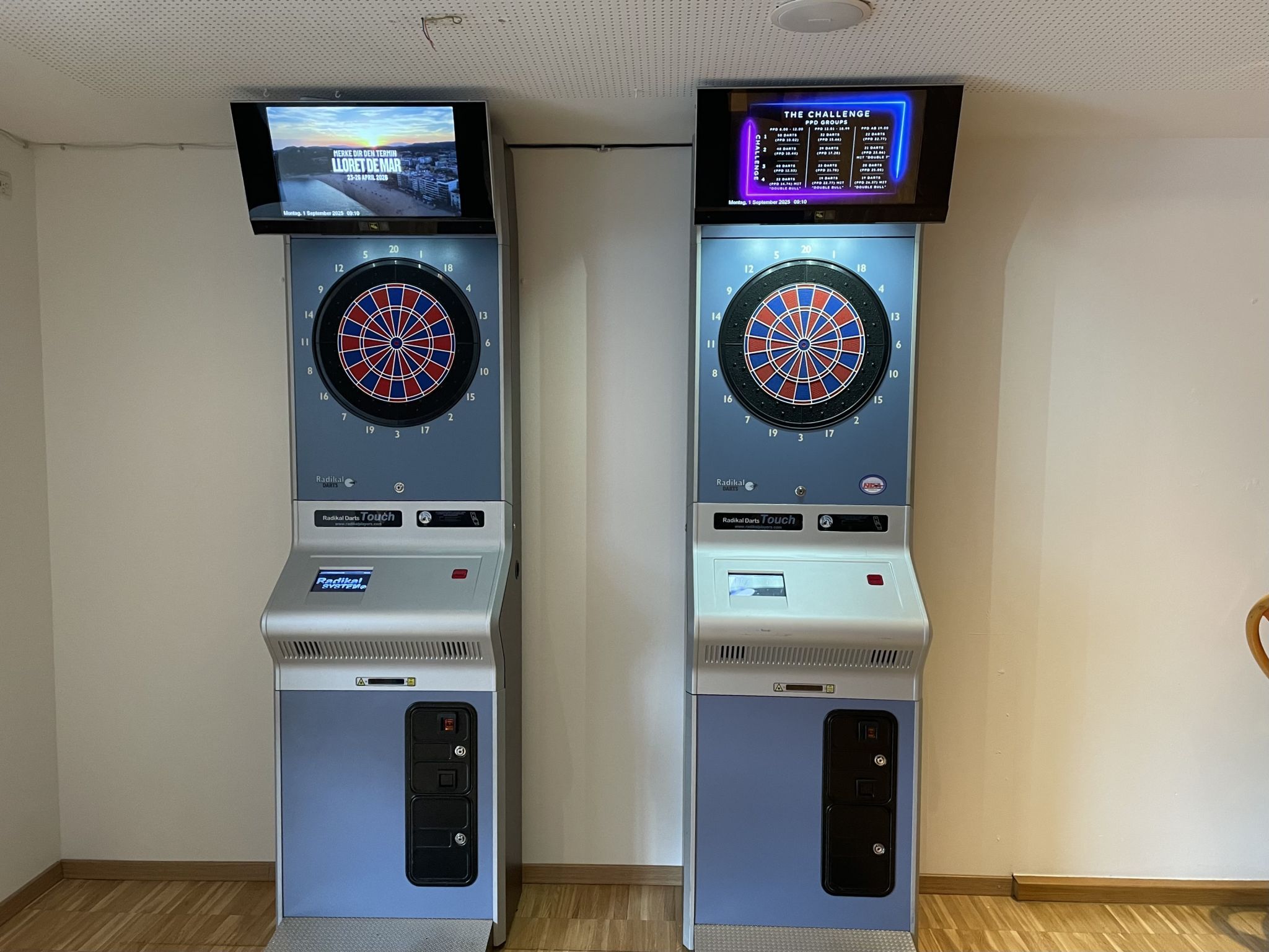 Die Dartautomaten sind für jeden zugänglich