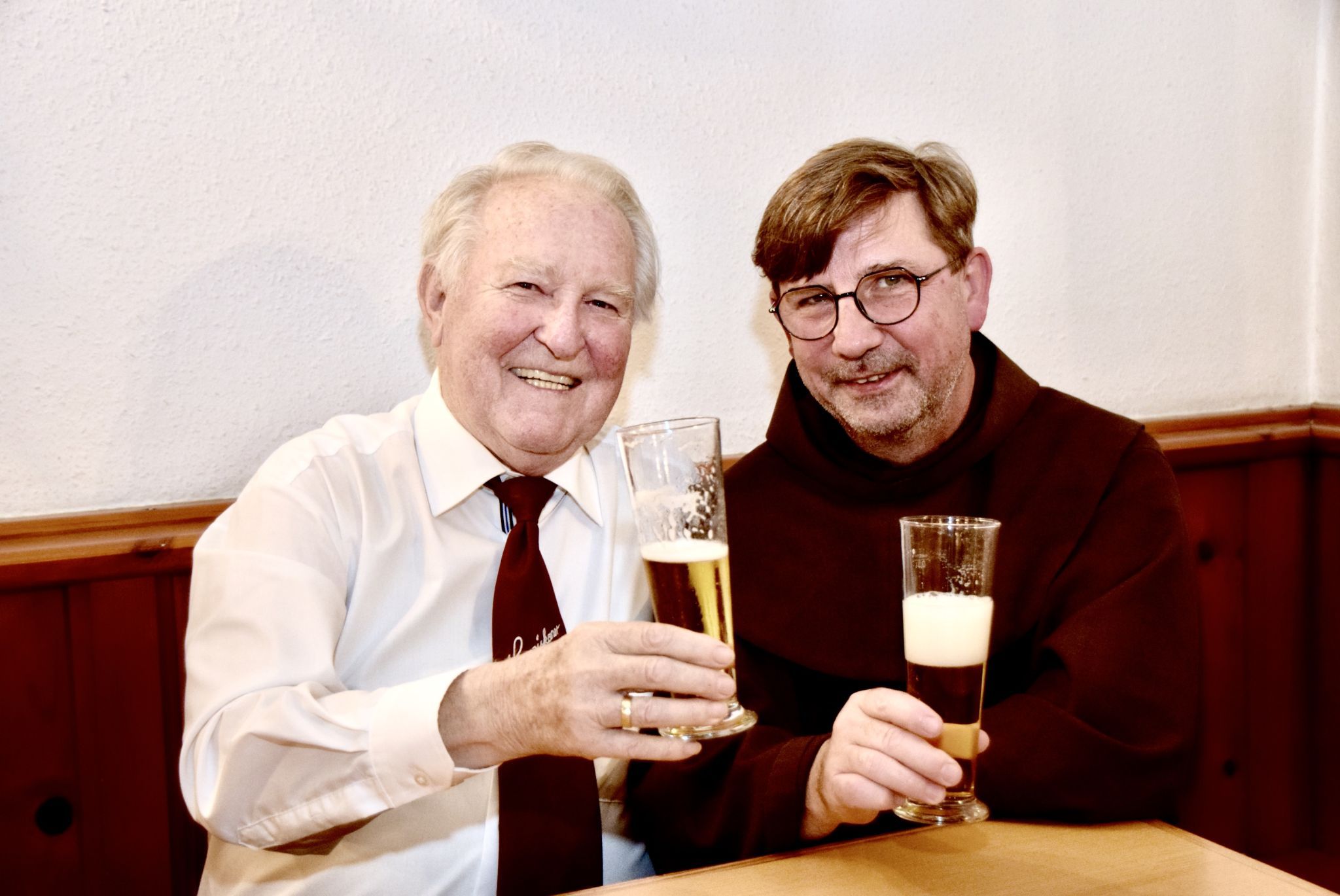 Franz Zankovitsch (l.) und Pater Johannes.