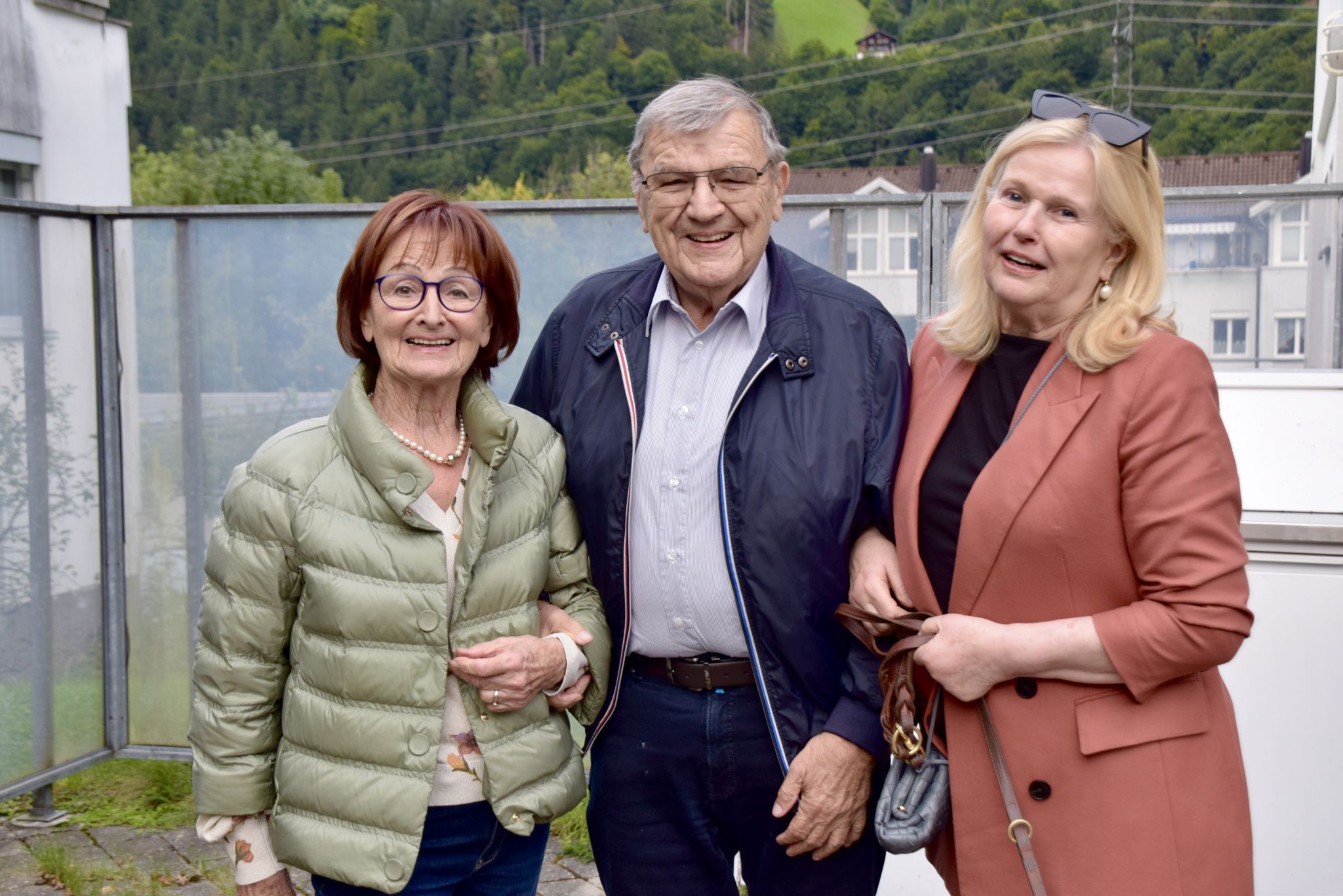 Kurt und Lore Dörflinger sowie Brigitte Ganahl.