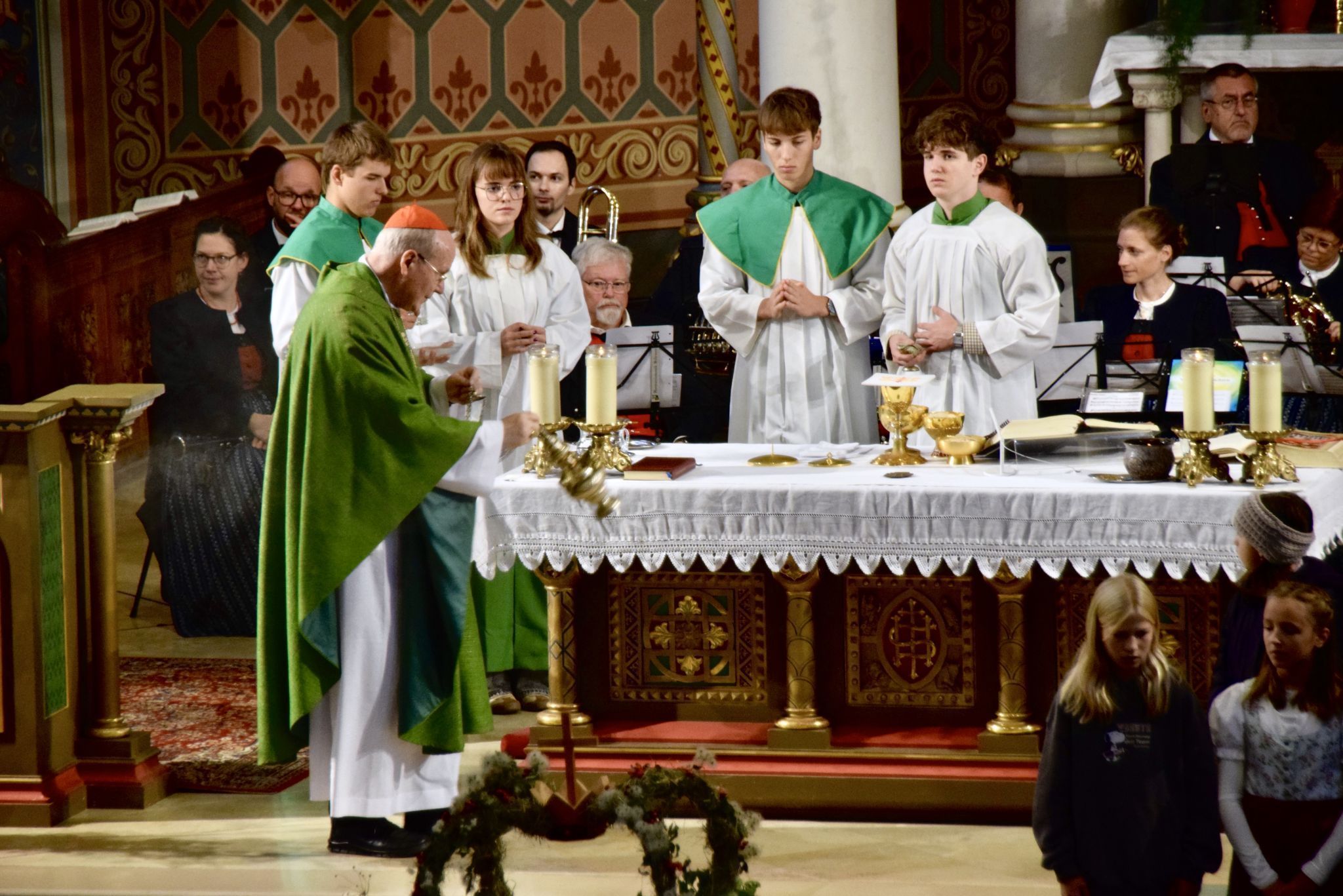 Erntedankfeier mit Kardinal Christoph Schönborn im Schrunser Münster.