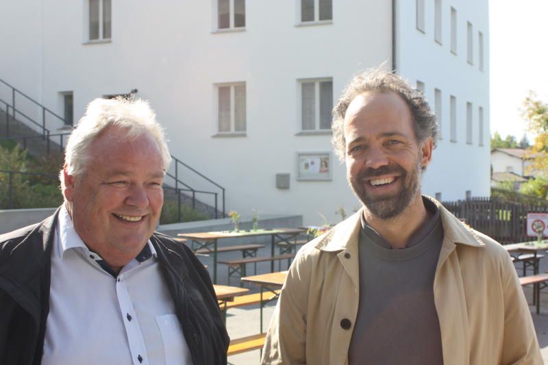 Altbürgermeister Karl Wutschitz und Architekt Jochen Specht.