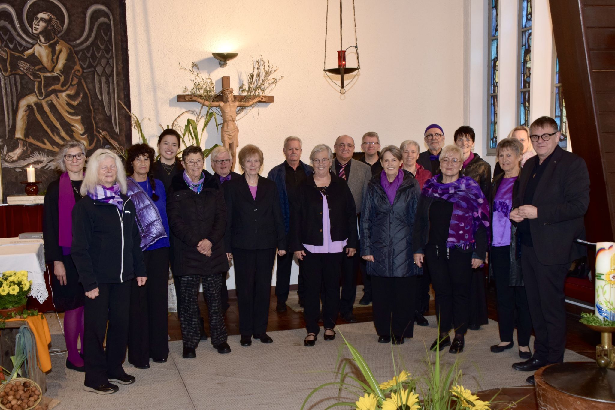 Der Chor der Singgemeinschaft Bings-Stallehr-Radin folgte der Einladung der Pfarre Bludenz Herz Mariae zur Mitfeier der Messe in der Fatimakirche.