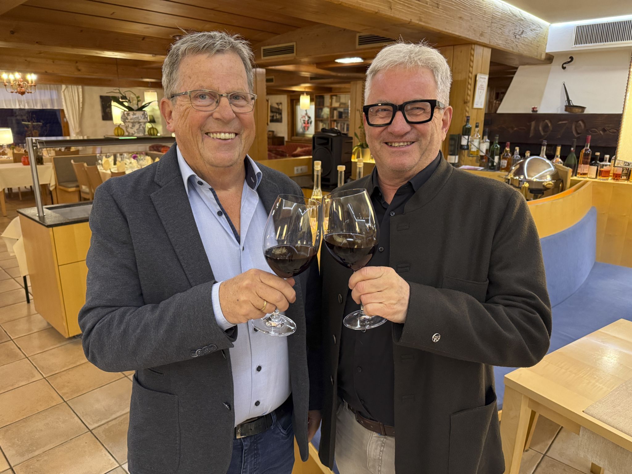 Dietmar Gohm und Matthias Ammann erläuterten die Feinheiten des Weines und der Slow Food Kultur