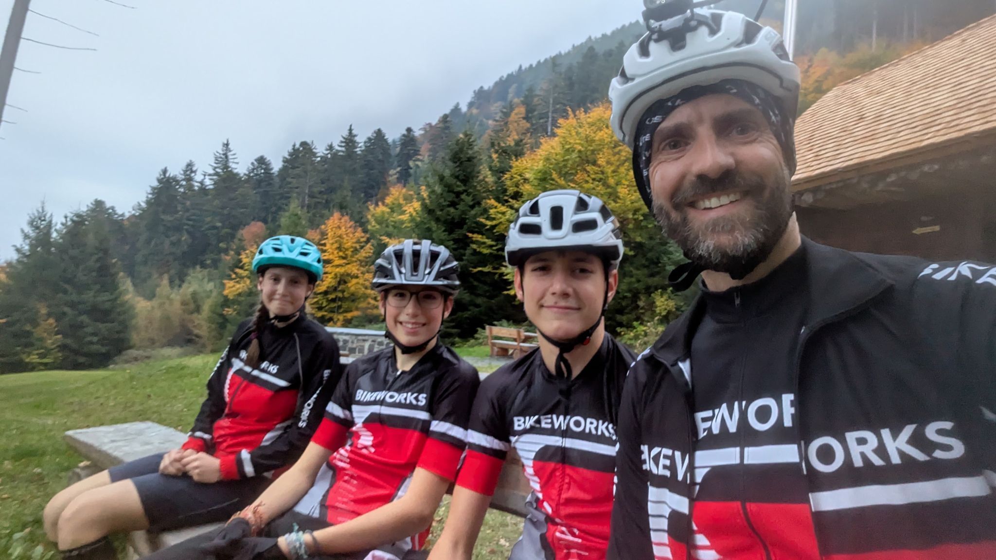 Trainingsausfahrt bei jedem Wetter.