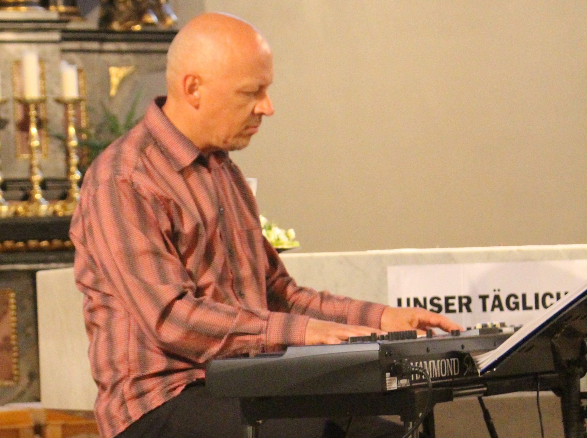 Für den Musikpädagogen Klaus Raidt war der Abendklang ein Heimspiel.