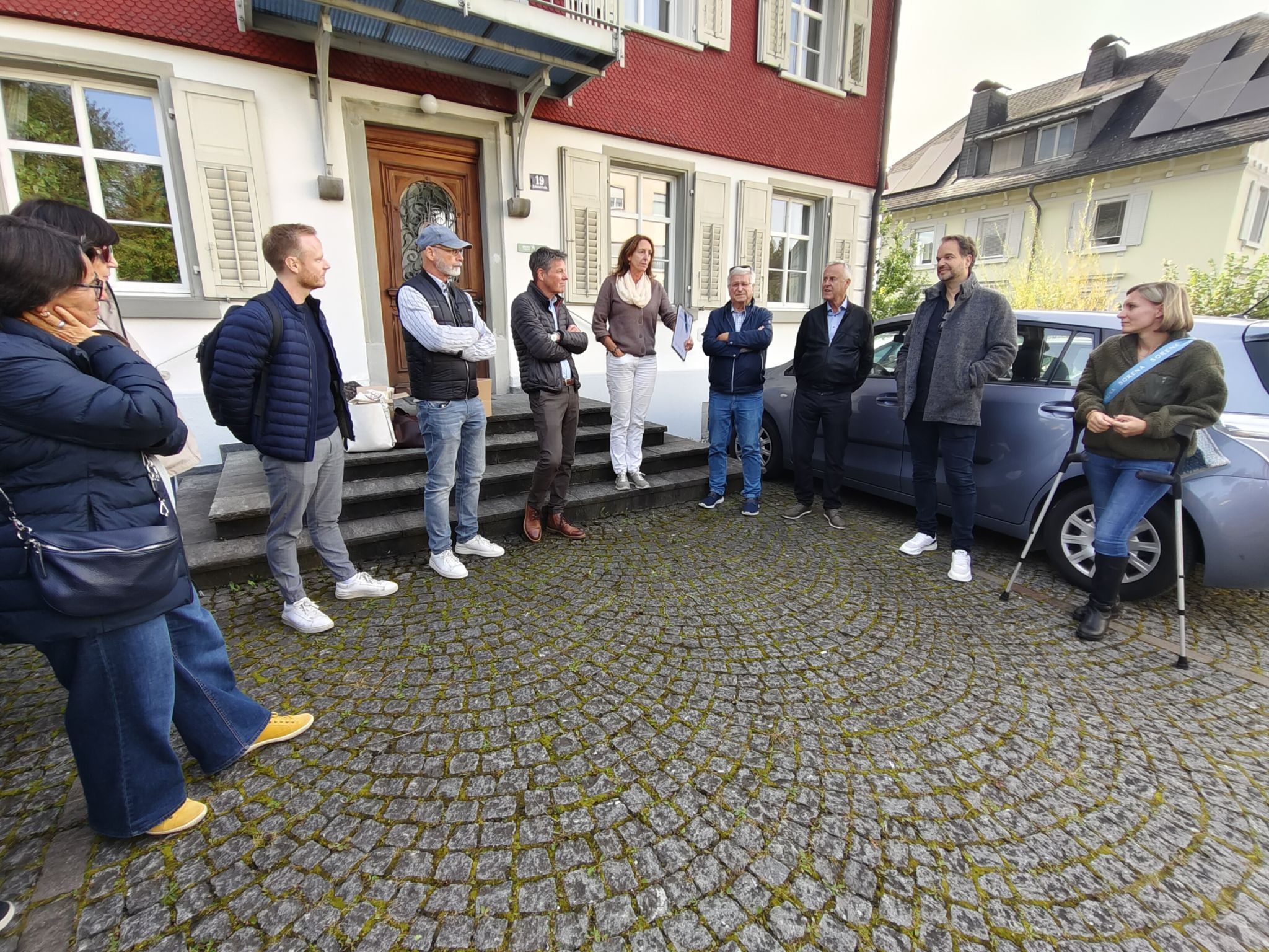 Geschäftsführerin Karen Schillig begleitete die Exkursionsteilnehmer.