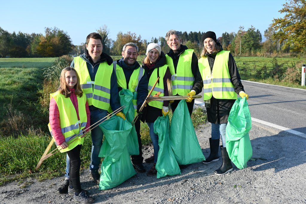 Im Einsatz für eine saubere Umwelt in Lustenau