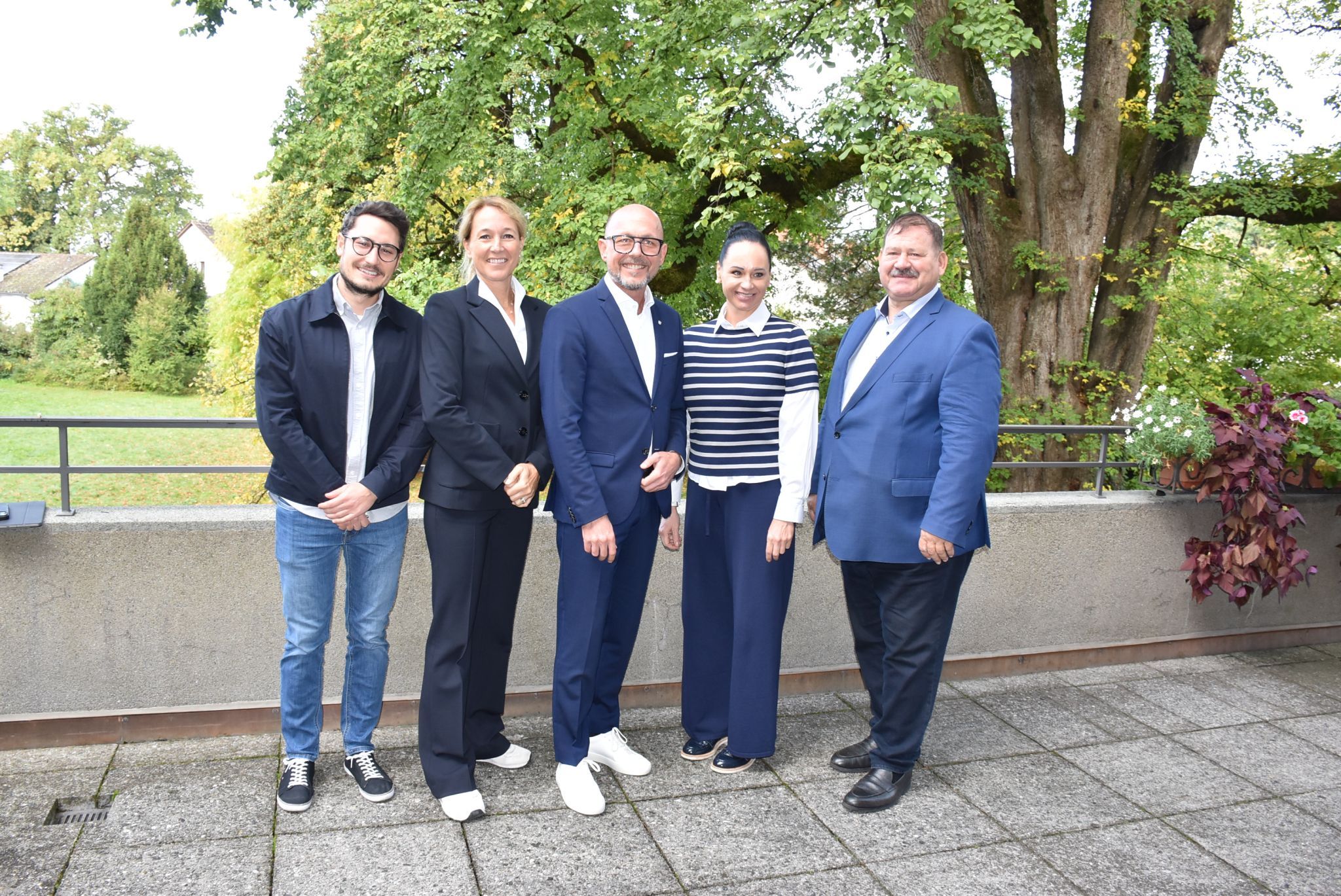 Florian Guggenberger, Judith Reichart, Bgm. Michael Ritsch, Dir. Bettina Guggenberger, Stadtrat Hubert Kinz