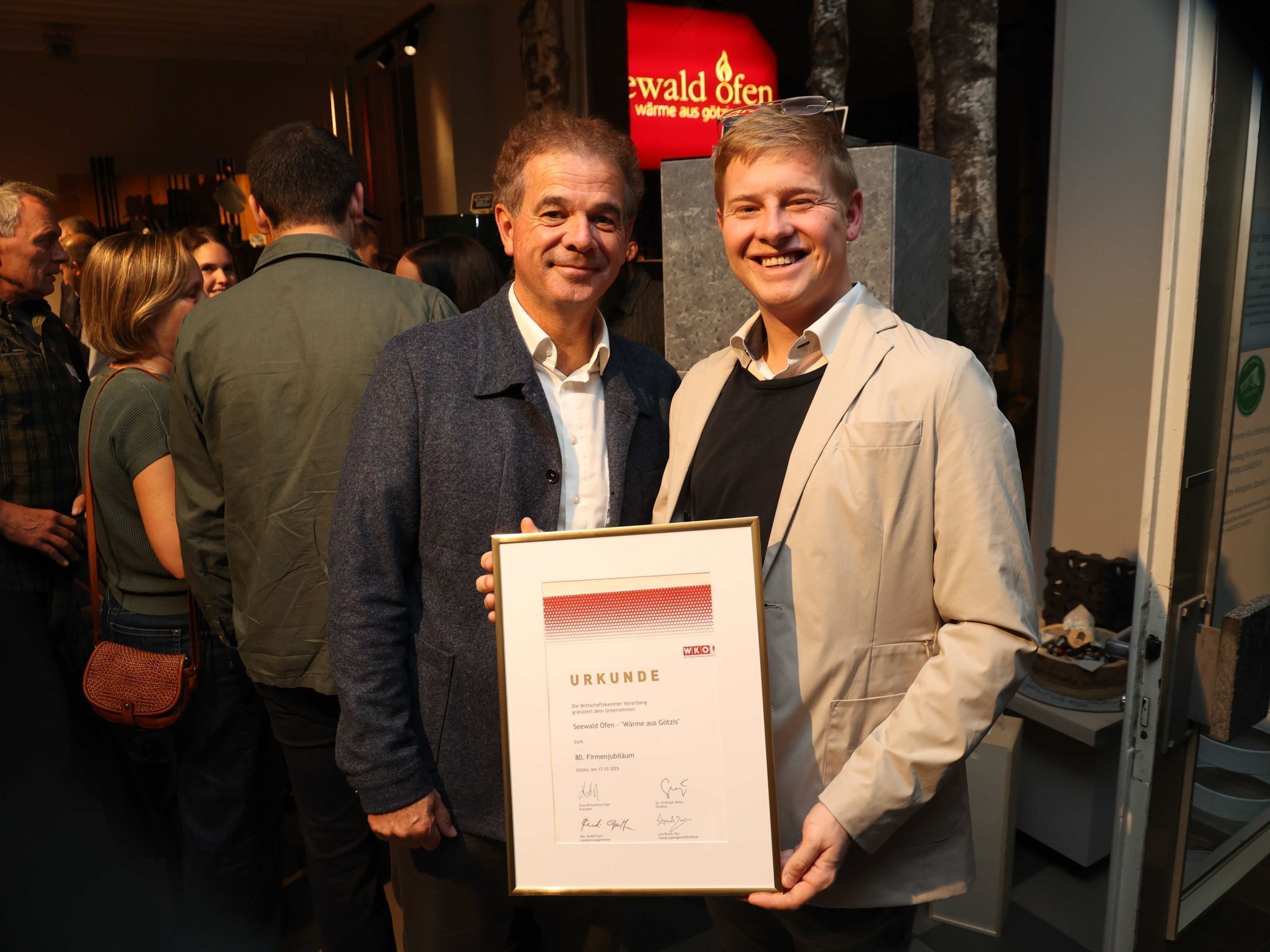 WKV-Dir. Christoph Jenny und Fachgruppen-GF Luis Bruch.
