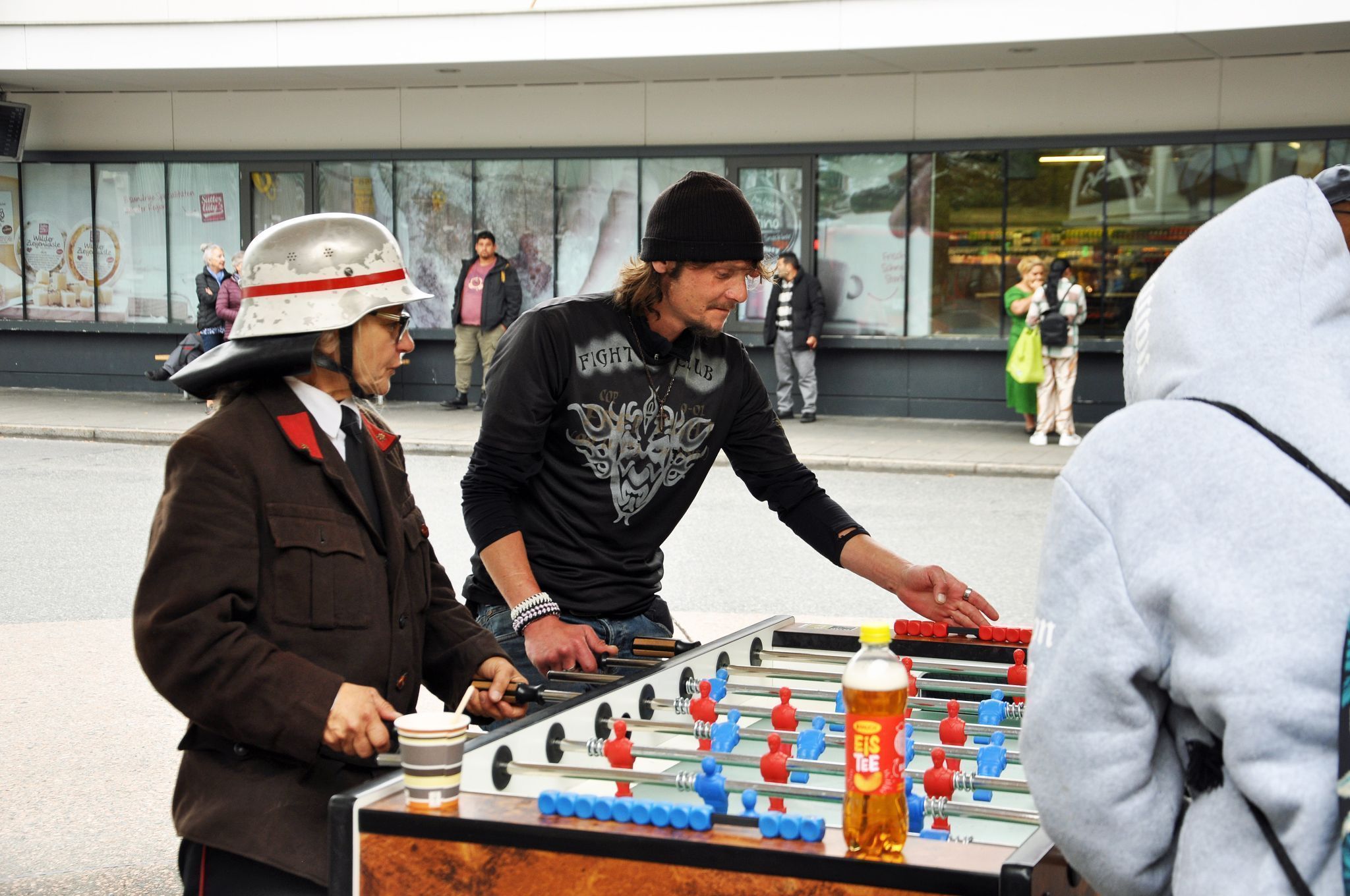 Tischfußball konnte bei allen Terminen von „Kultur am Bahnhof“ gespielt werden.