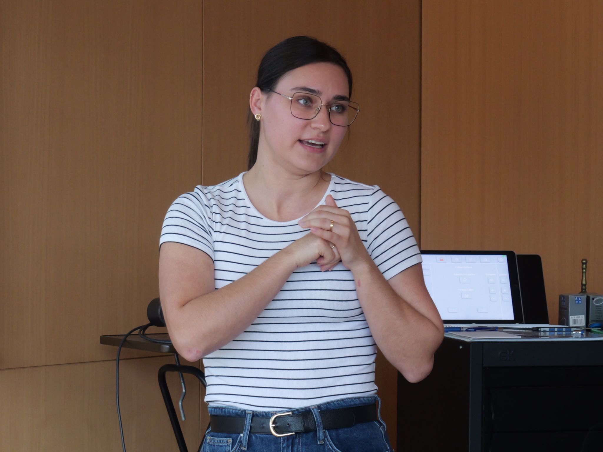Viele Ideen, viel Motivation: Katrin Romer sammelte die Wünsche der Mädchen.