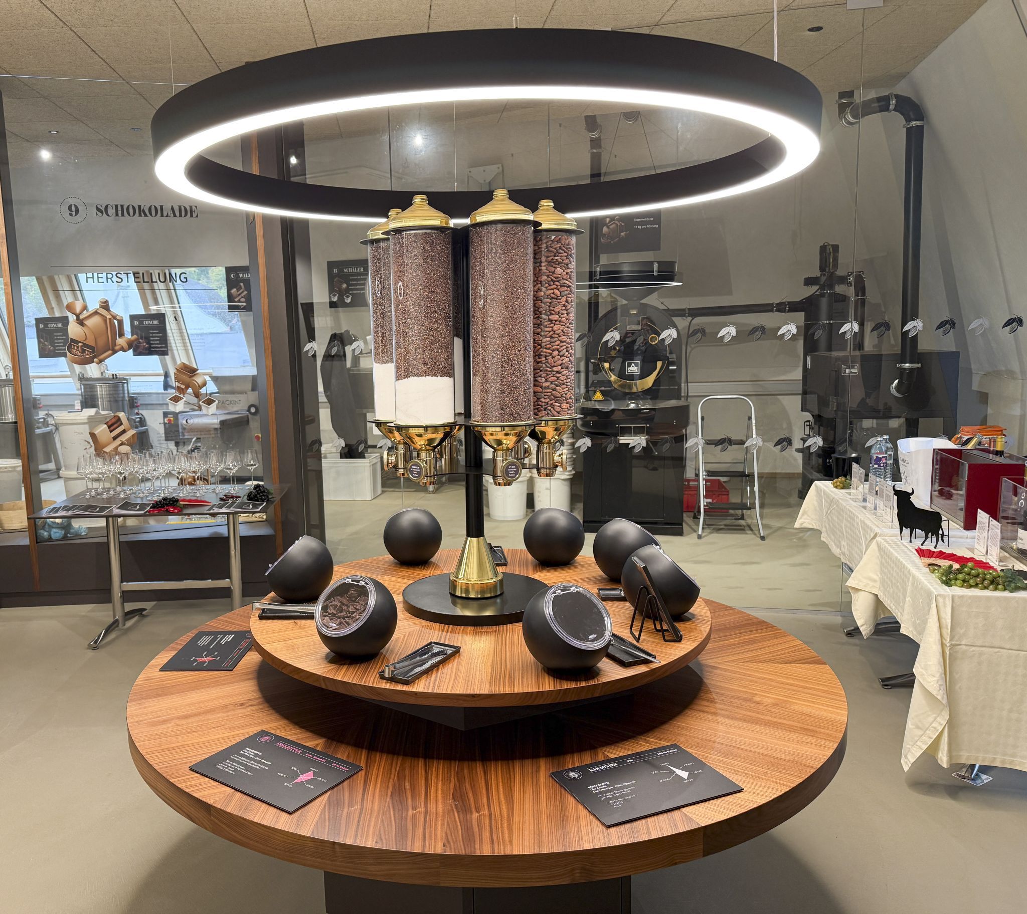 Schokoladeinhalte bildlich dargestellt verwunderte so manche Besucher