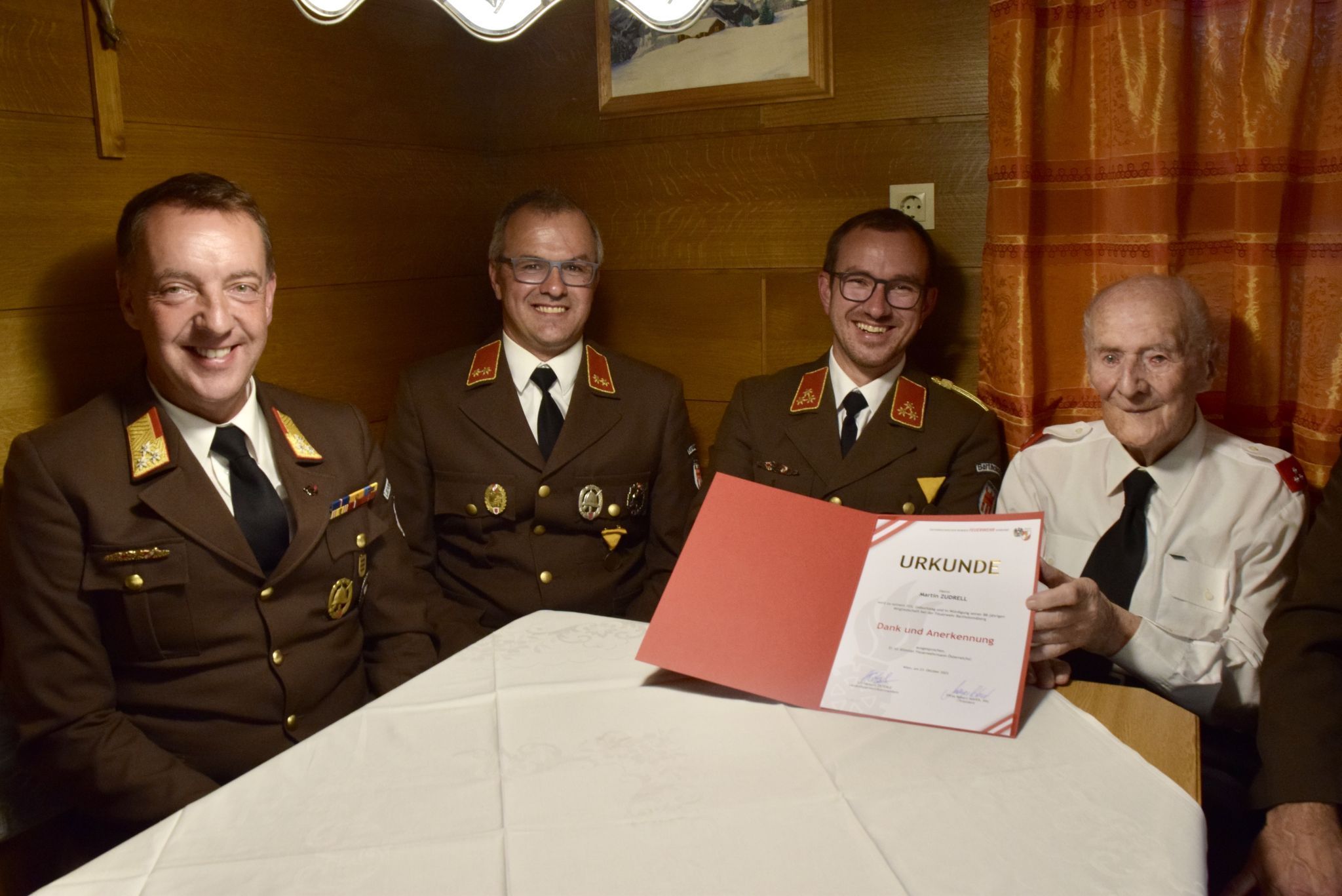 Karlheinz Beiter, Christian Battlogg, Thomas Battlogg und Martin Zudrell.